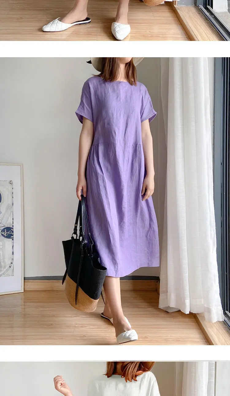 Pink Loose Skirt Dress for Women Summer 2022 — feature 14