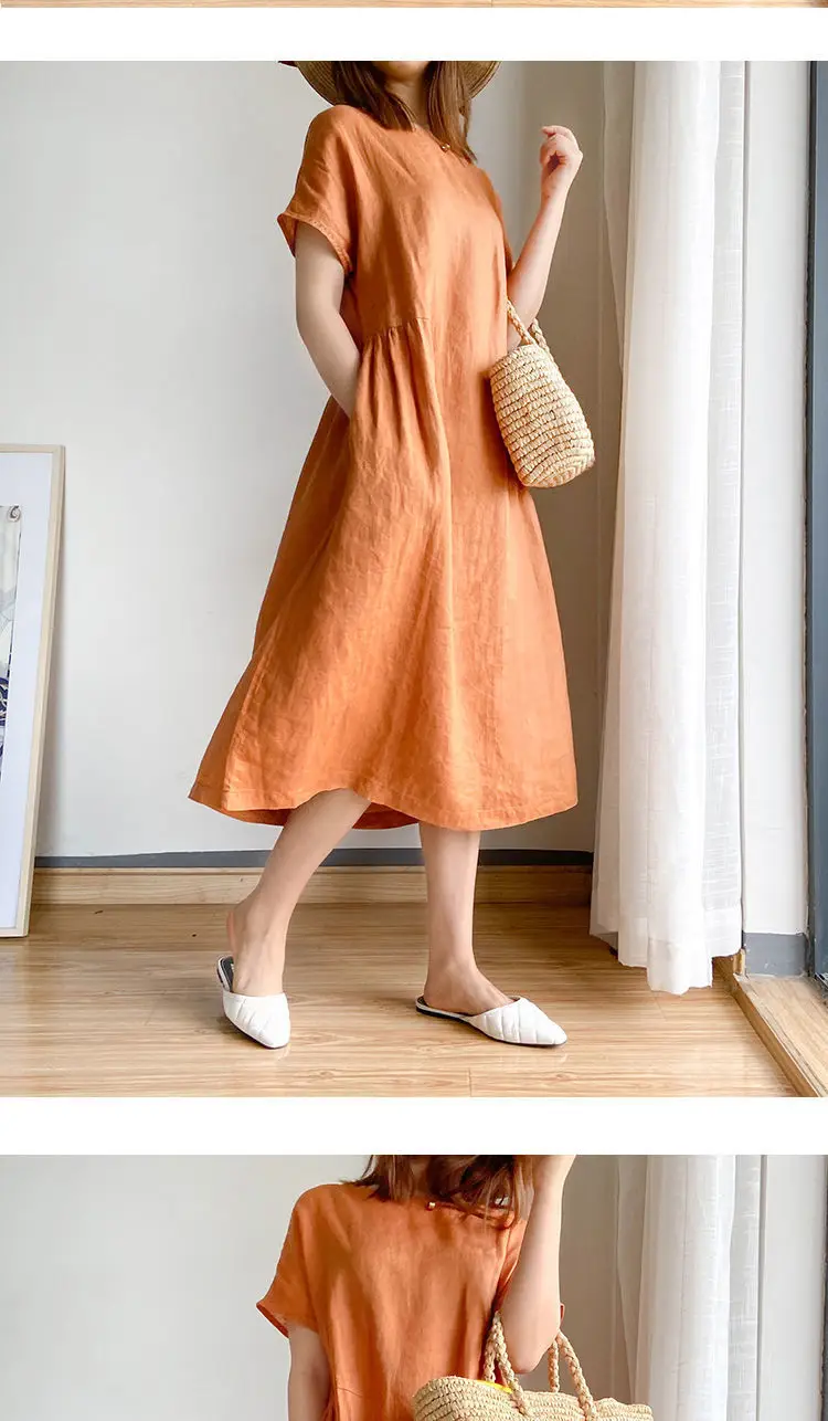 Pink Loose Skirt Dress for Women Summer 2022 — feature 4