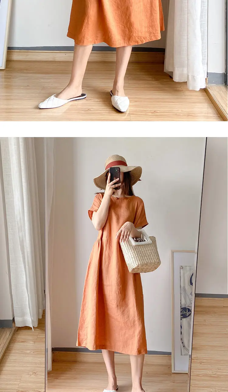 Pink Loose Skirt Dress for Women Summer 2022 — feature 7