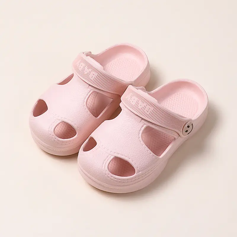 Pink Cartoon Croc Sandals for Girls Toddlers