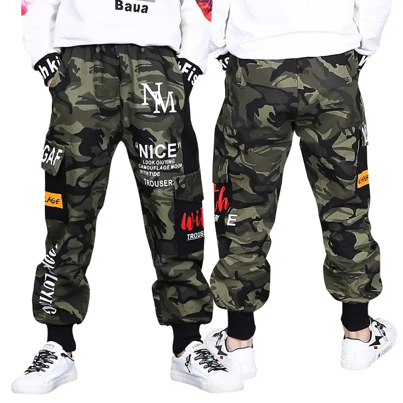 Boys Camouflage Pants Autumn 2024 Trendy Loose Sports Style - Image 6