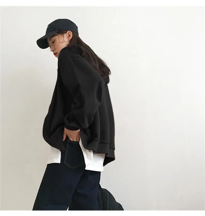 Women Grey Hooded Zipper Cardigan Jacket 2025 Autumn — feature 11