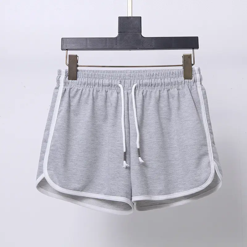 Women's Pink Elastic Waist Sports Shorts — feature 5