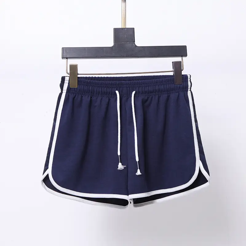 Women's Pink Elastic Waist Sports Shorts — feature 8
