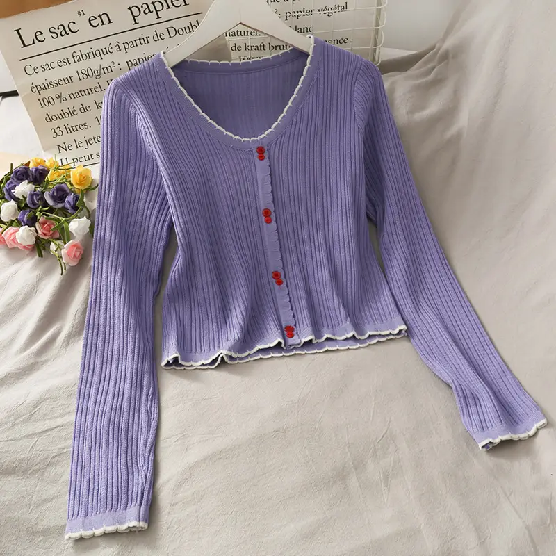 Black Long Sleeve Button Front Shirt for Women 2021 - Image 3