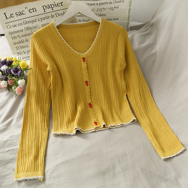 Black Long Sleeve Button Front Shirt for Women 2021 - Image 2