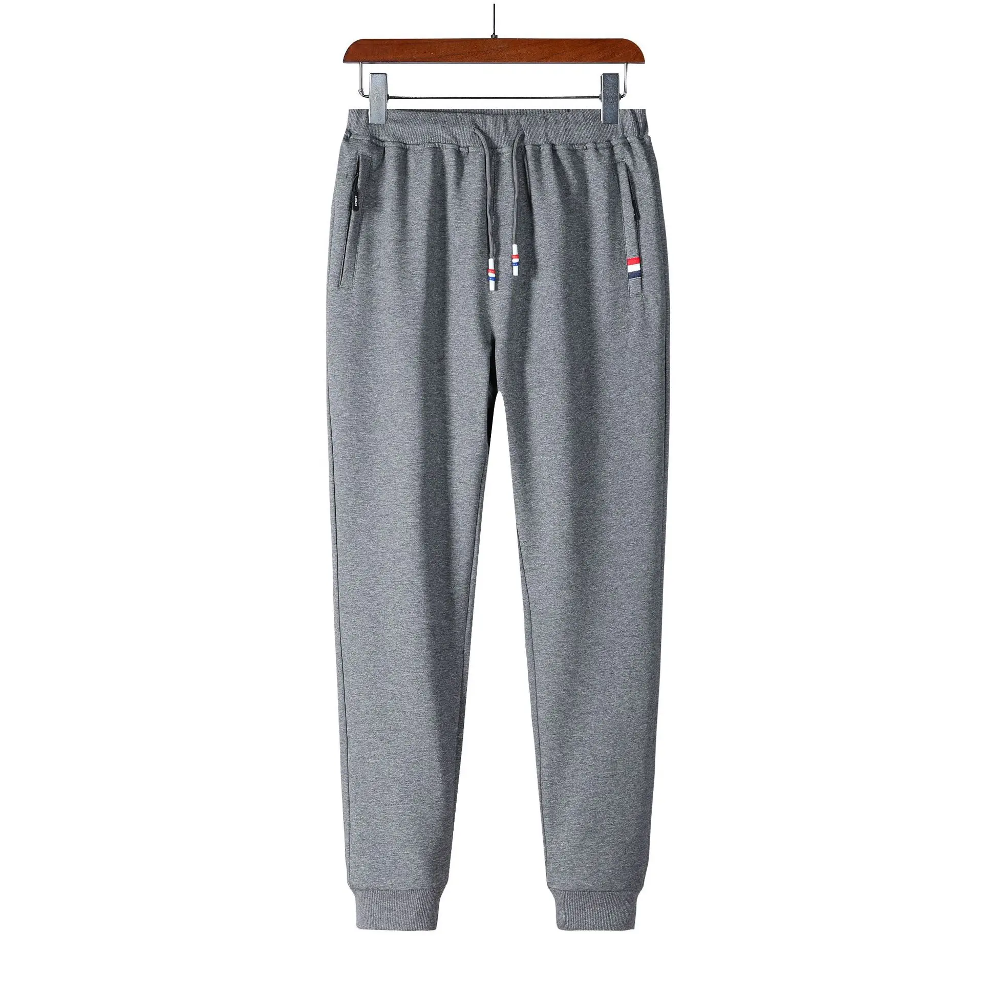Men Grey Cotton Sweatpants Loose Spring Autumn 2025 - Image 12