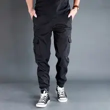 Men Cargo Shorts Tan Black Large — feature 11