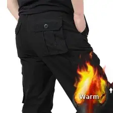 Men Cargo Shorts Tan Black Large — feature 31