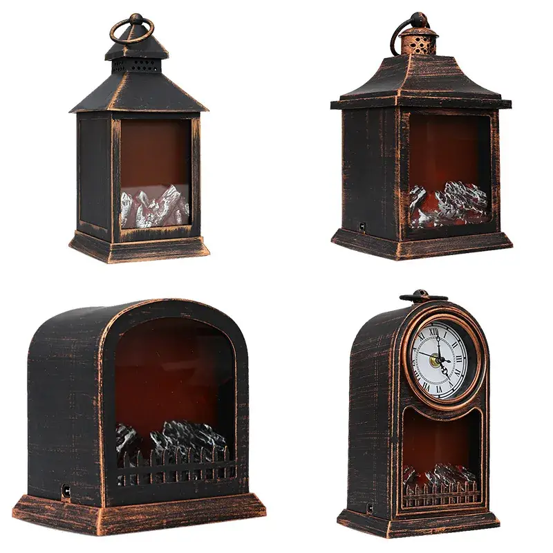 Christmas Fireplace Light 25cm Decorative Lamp