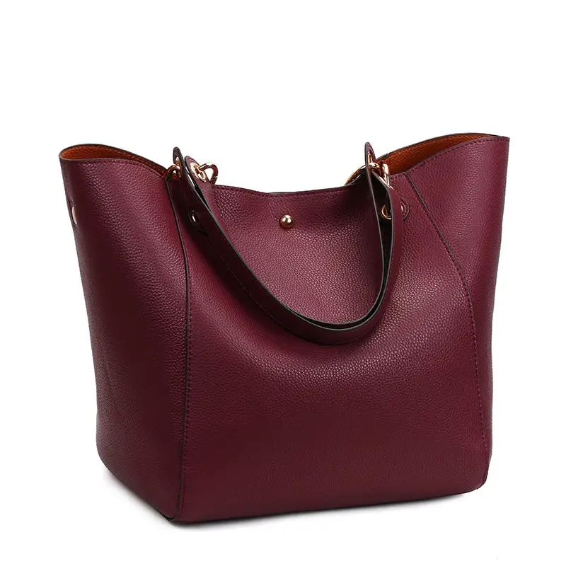 Black Leather Shoulder Bag for Women 2020