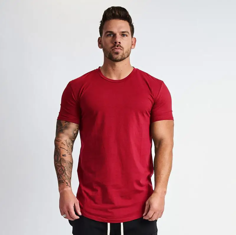 Men Grey Slim Fit T-Shirt Short Sleeve Casual Wear