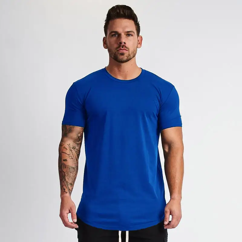 Men Grey Slim Fit T-Shirt Short Sleeve Casual Wear