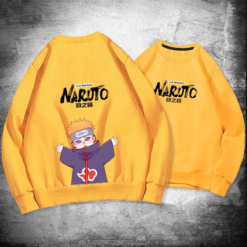 Naruto Anime Couple Sweatshirt Pink Spring Autumn - Image 20