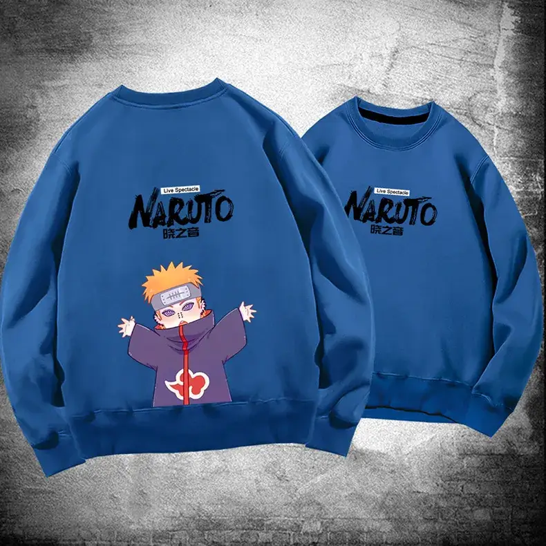 Naruto Anime Couple Sweatshirt Pink Spring Autumn - Image 22