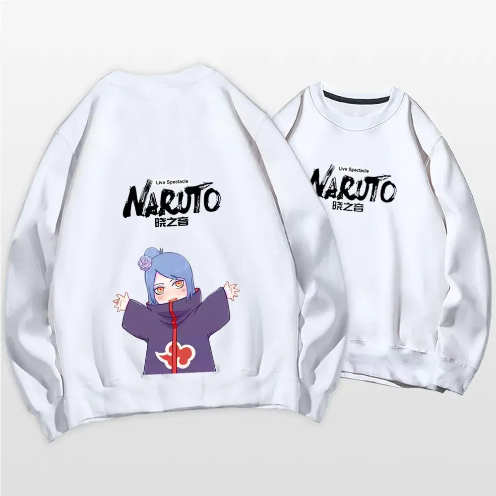 Naruto Anime Couple Sweatshirt Pink Spring Autumn - Image 10