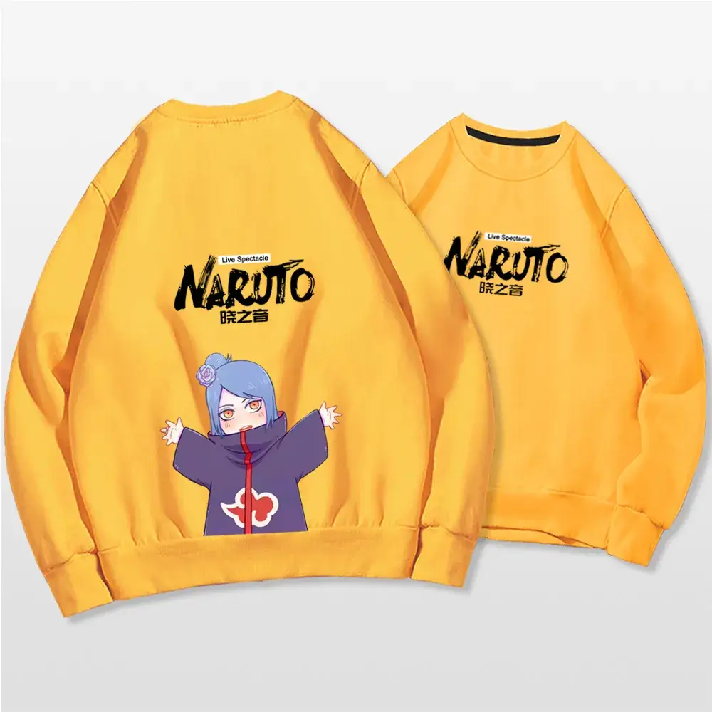 Naruto Anime Couple Sweatshirt Pink Spring Autumn - Image 11