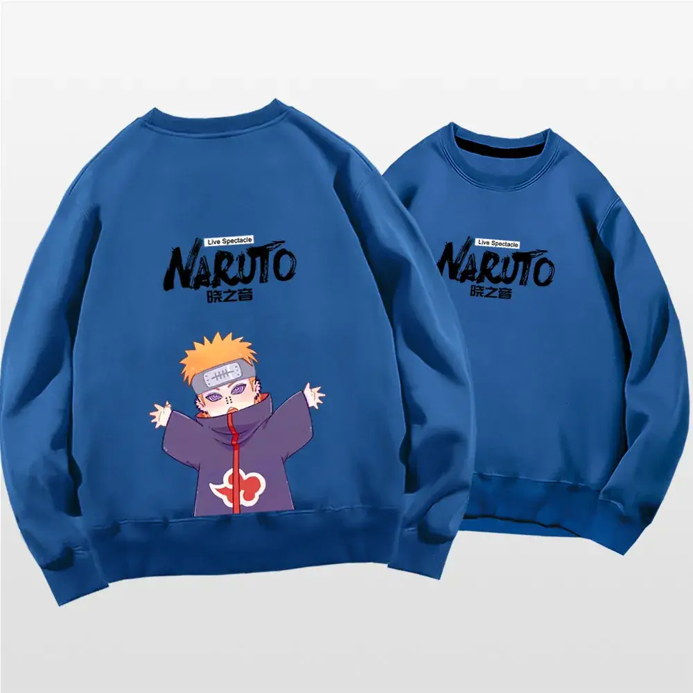 Naruto Anime Couple Sweatshirt Pink Spring Autumn - Image 5