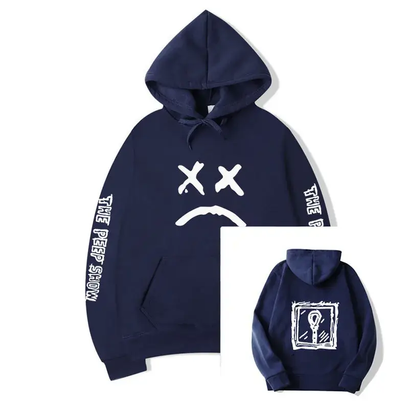 Men Grey Hooded Sweatshirt Set Winter Couple Style - Image 25