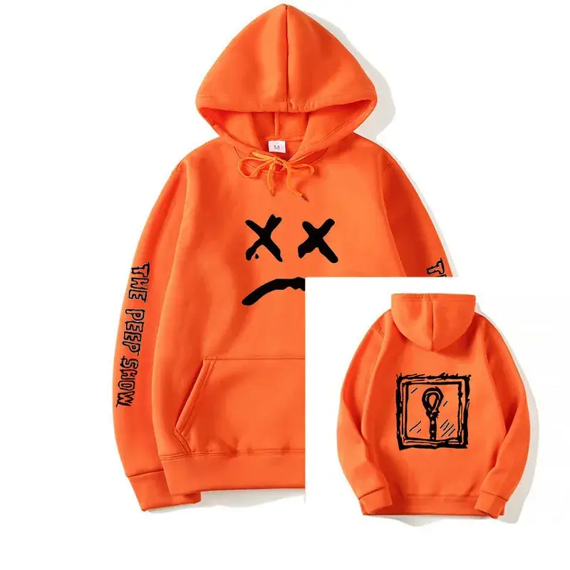 Men Grey Hooded Sweatshirt Set Winter Couple Style - Image 19