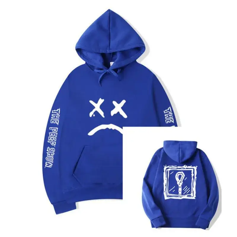 Men Grey Hooded Sweatshirt Set Winter Couple Style - Image 5