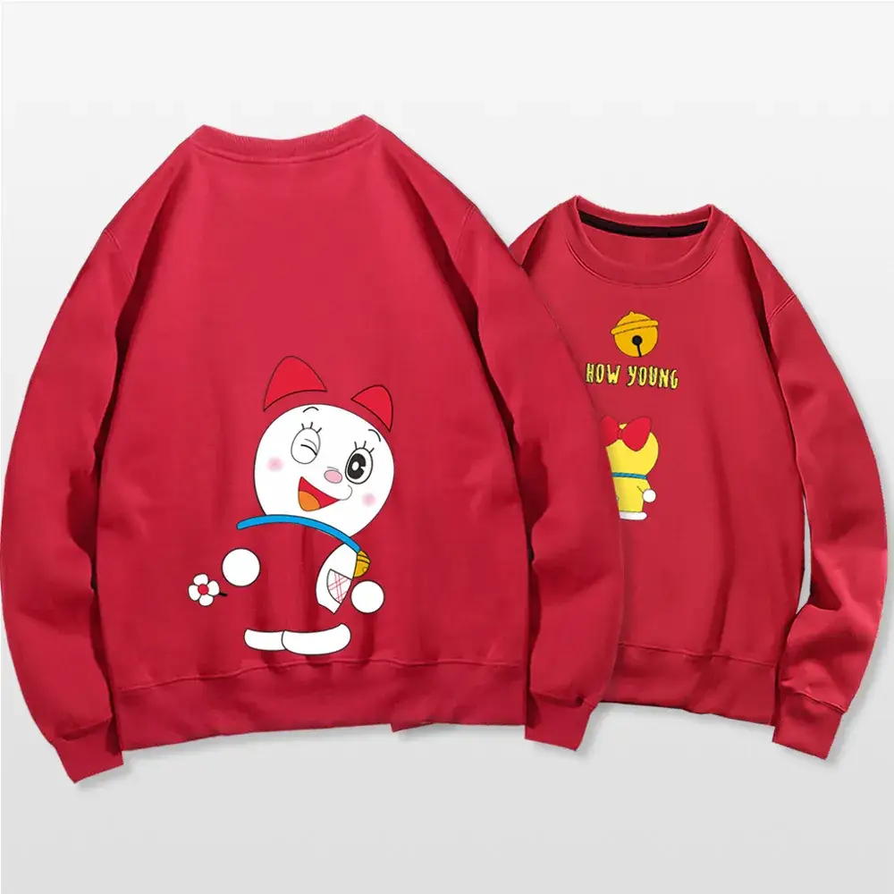 Doraemon Cartoon Sweater for Men Women Black