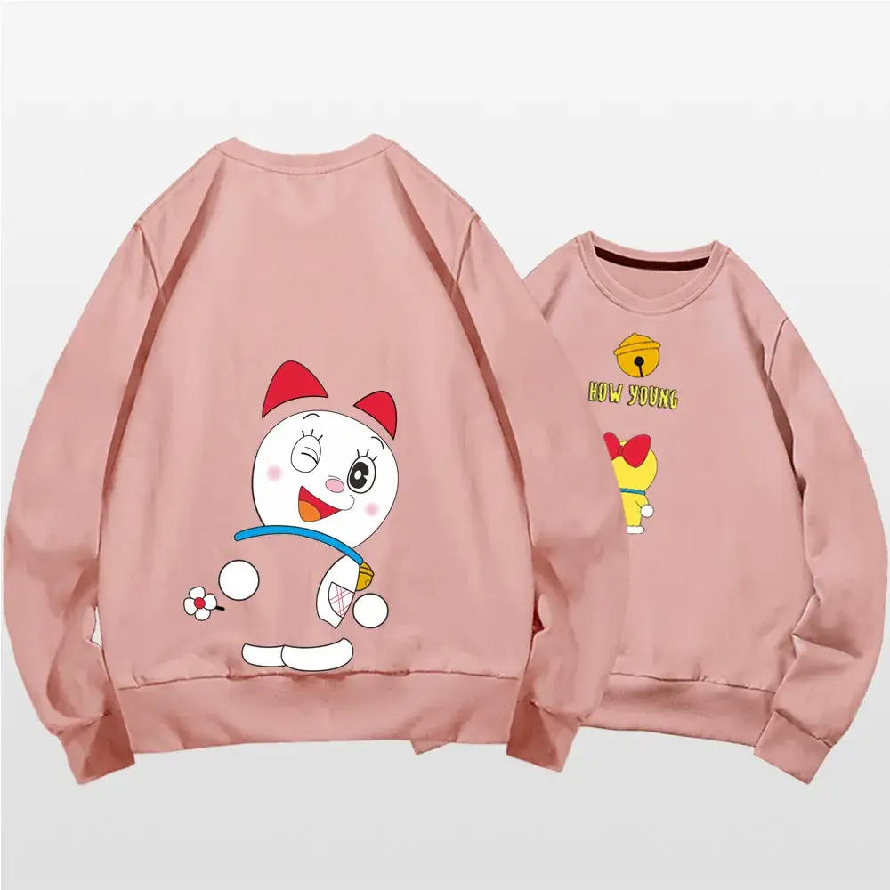 Doraemon Cartoon Sweater for Men Women Black