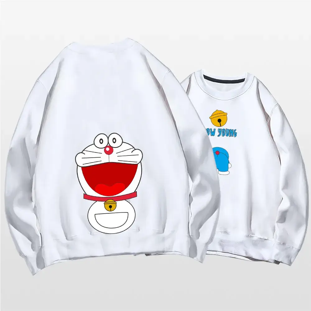 Doraemon Cartoon Sweater for Men Women Black