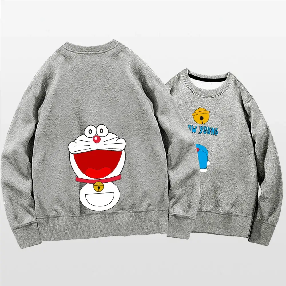 Doraemon Cartoon Sweater for Men Women Black