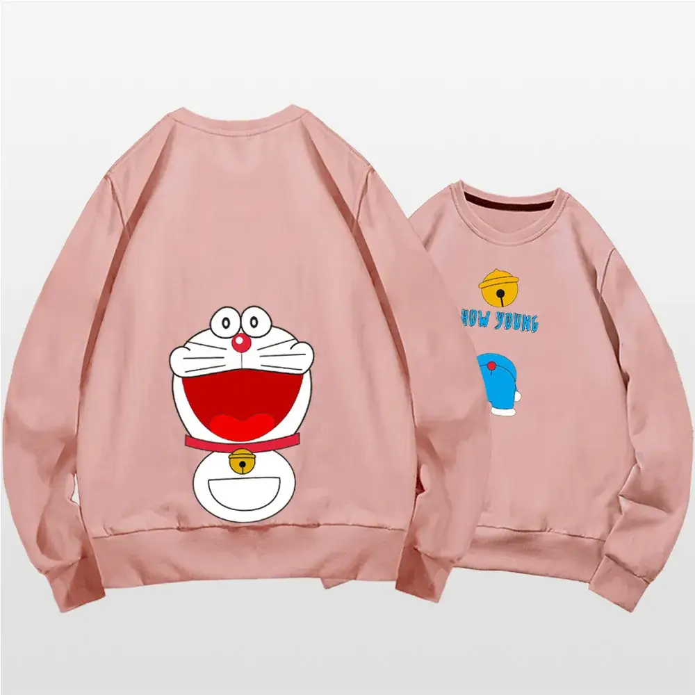 Doraemon Cartoon Sweater for Men Women Black