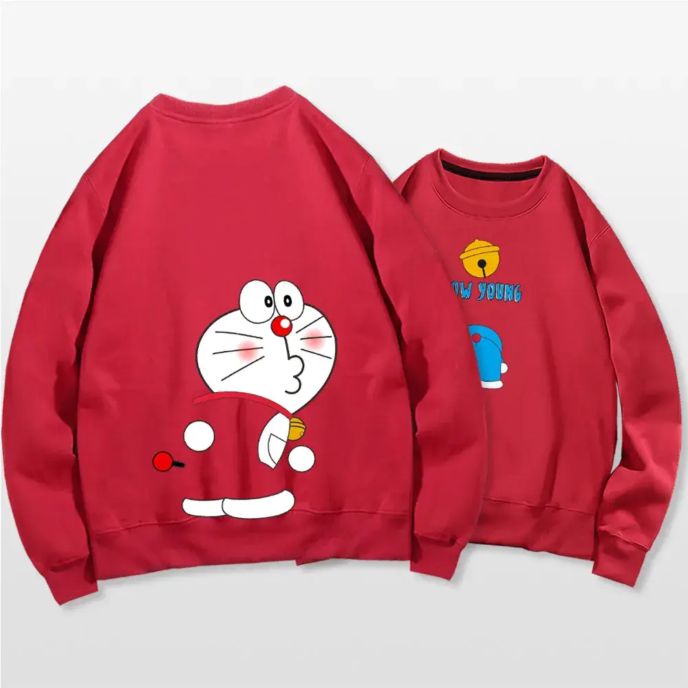 Doraemon Cartoon Sweater for Men Women Black