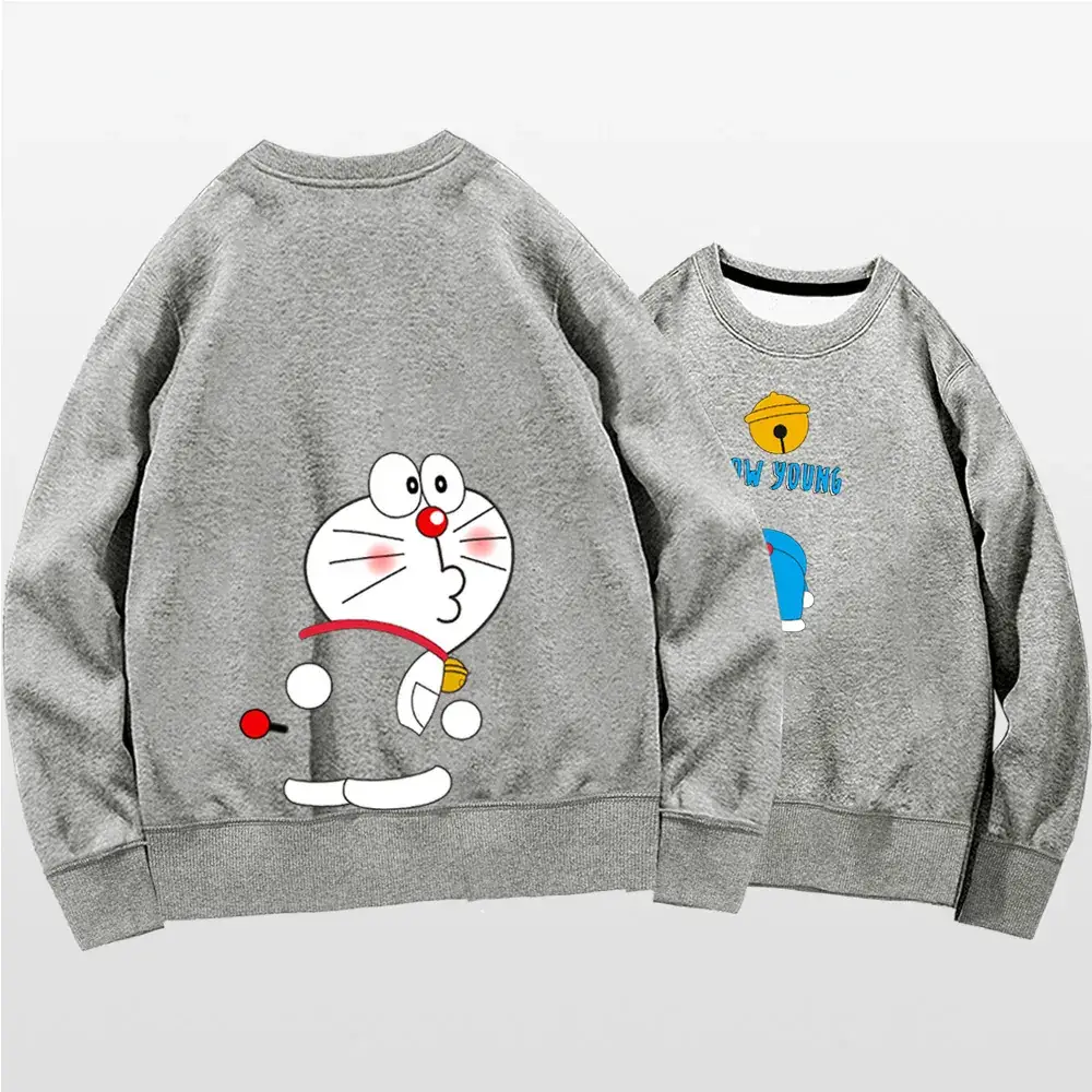 Doraemon Cartoon Sweater for Men Women Black