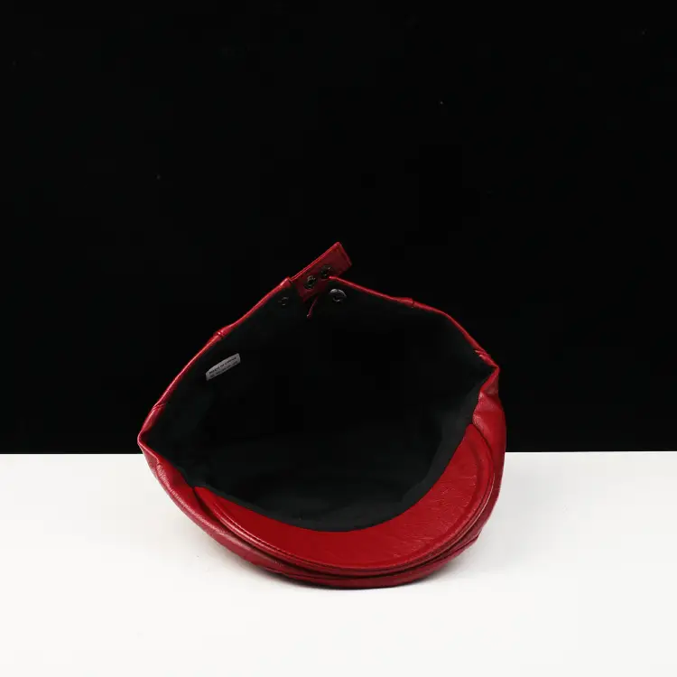 Women's Red Duck Tongue Cap Spring Autumn Sunshade Hat — feature 10