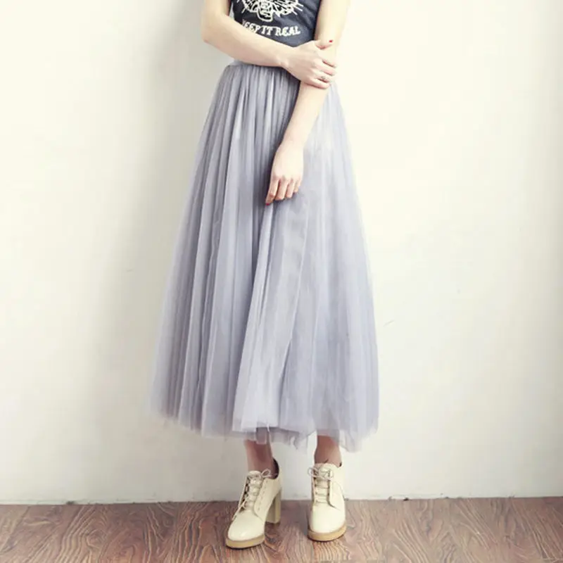Women Pleated High Waist Slimming Skirt All Season - Image 19