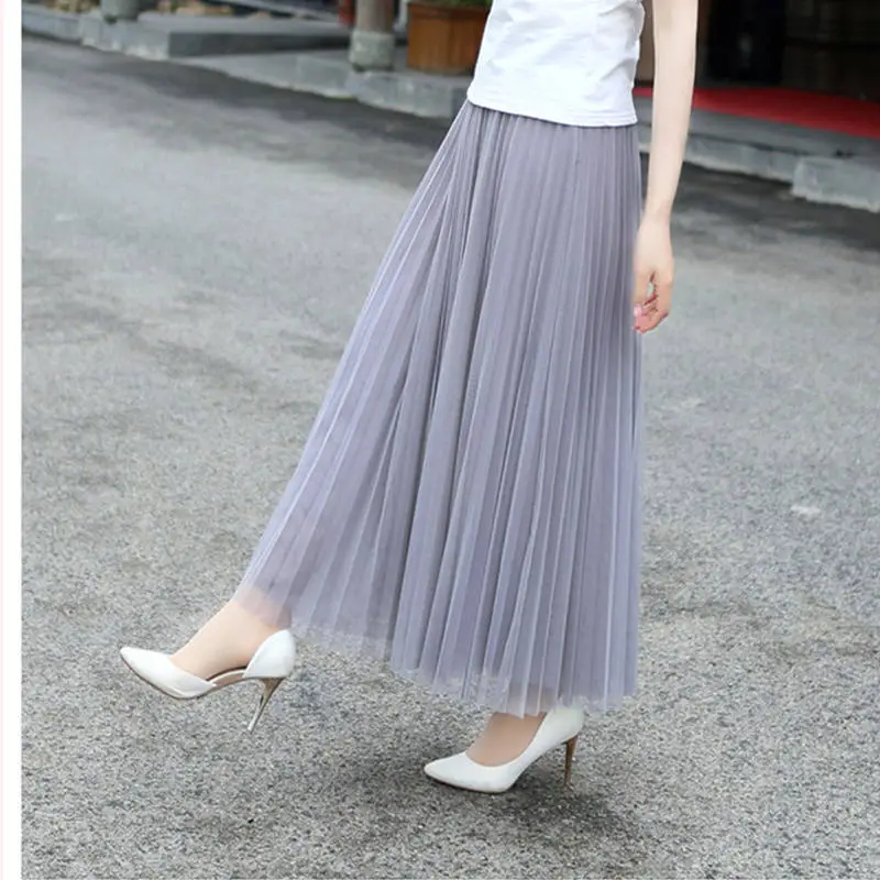 Women Pleated High Waist Slimming Skirt All Season - Image 6