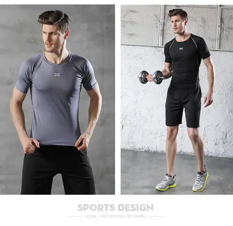 Men Grey Running Hoodie Loose Tight Summer — feature 22