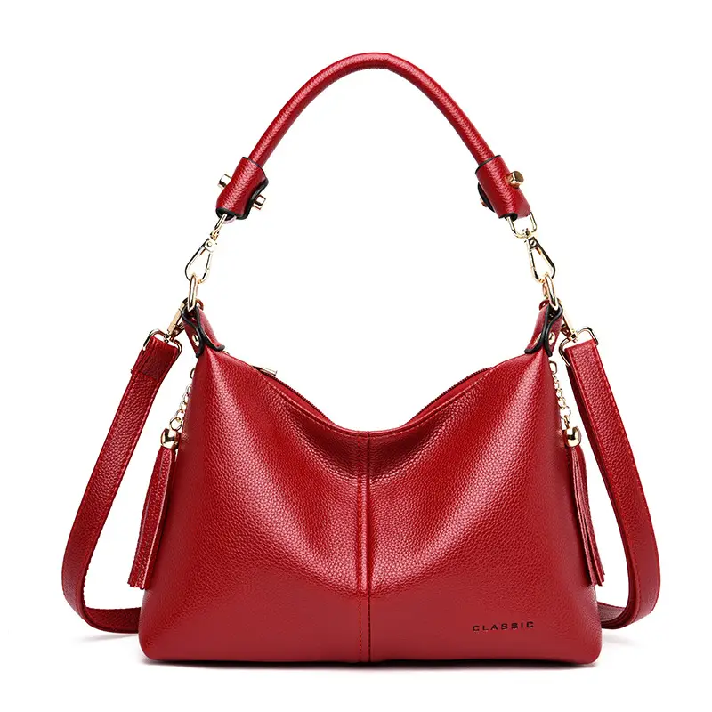 Red Korean Style Shoulder Crossbody Bag for Women - Image 2