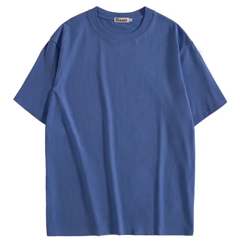 Men's Short Sleeve Cotton T-Shirt Orange V-Neck - Image 29