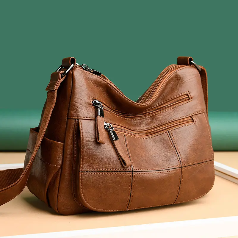Purple Crossbody Bag for Women Soft Leather 2024 - Image 7