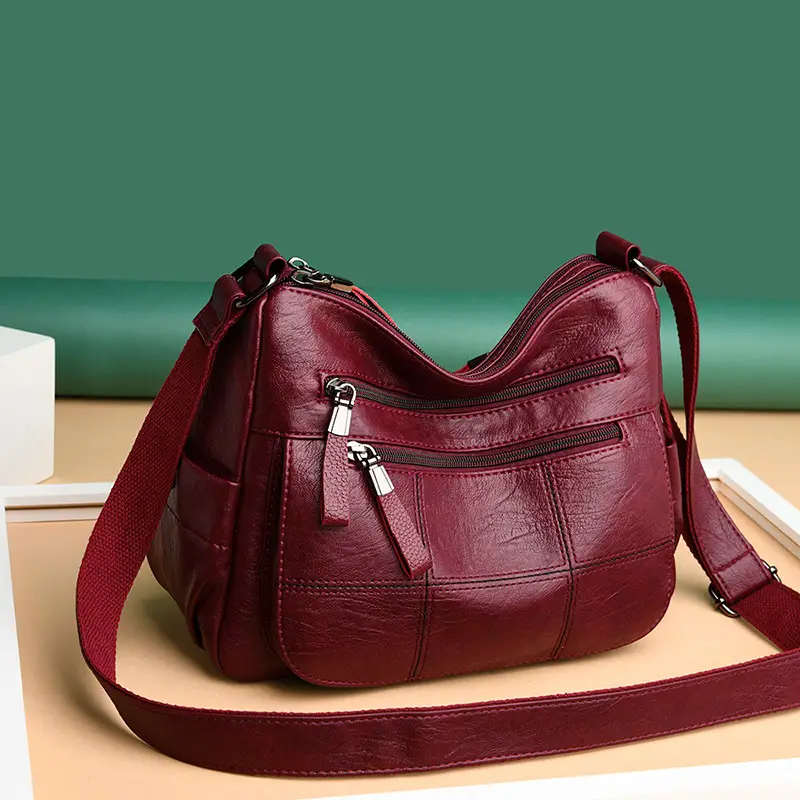 Purple Crossbody Bag for Women Soft Leather 2024 - Image 9