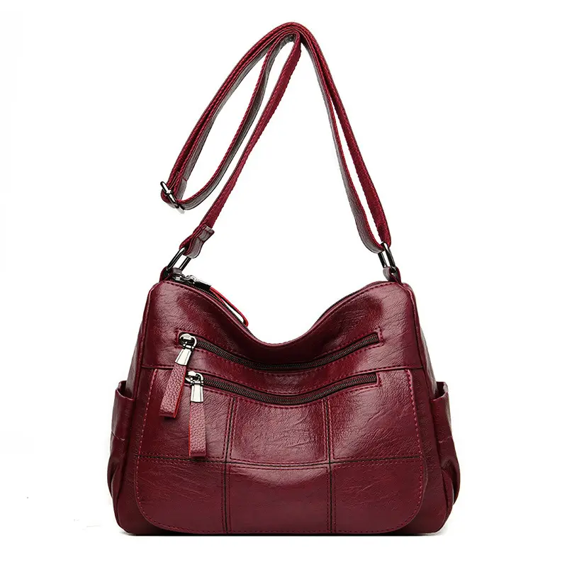 Purple Crossbody Bag for Women Soft Leather 2024 - Image 2