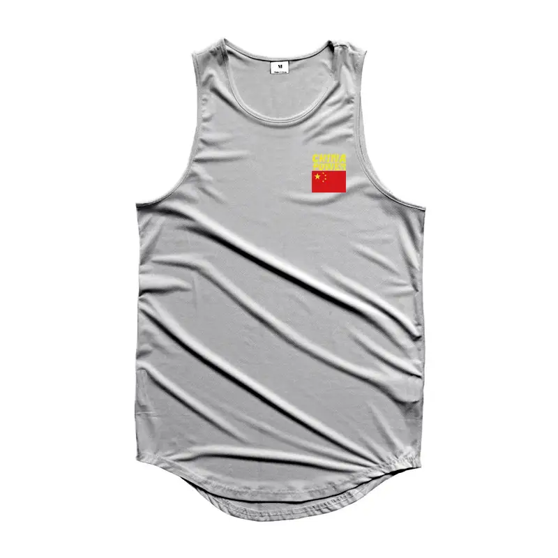 Men's Black Sleeveless Waistcoat Vest Chinese Print Summer Training - Image 2