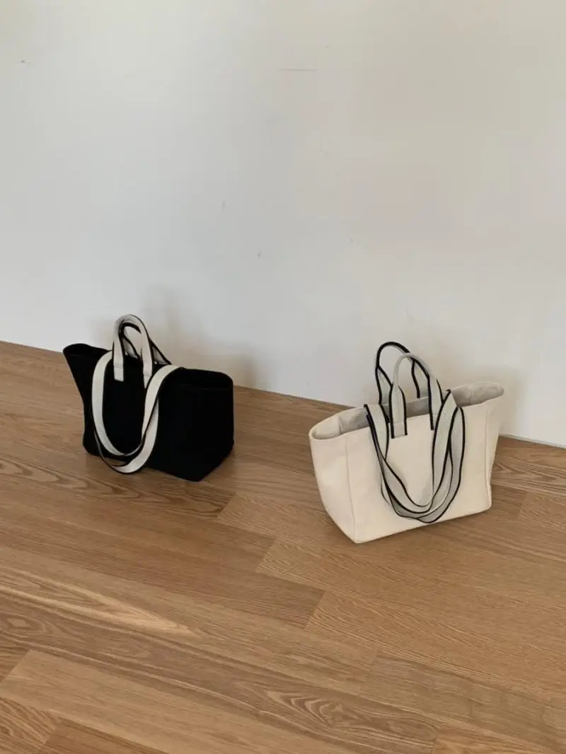 Trendy Canvas Shoulder Bag with Blue Shawl — feature 1