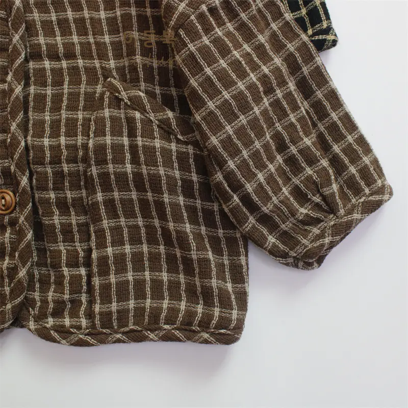 2025 New Kids Plaid Cardigan Jacket Set — feature 10
