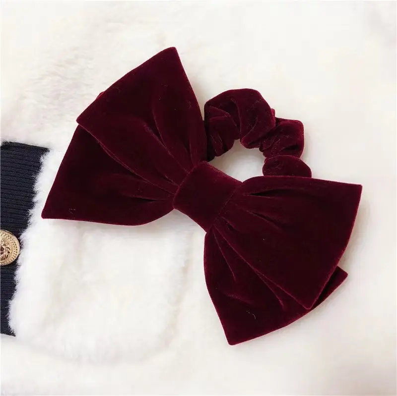 Lin Shanshan Velvet Bow Hairpin for Women - Image 2