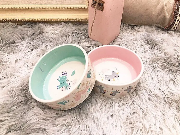 Pet Supplies Ceramic Bowl Unicorn Cat Bowl Water and Food Feeder Easy to Clean Anti-Spill Wholesale Dog Bowl in Stock — feature 12