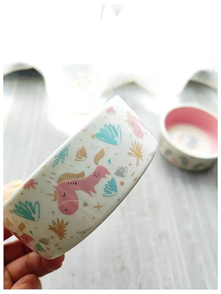 Pet Supplies Ceramic Bowl Unicorn Cat Bowl Water and Food Feeder Easy to Clean Anti-Spill Wholesale Dog Bowl in Stock — feature 16