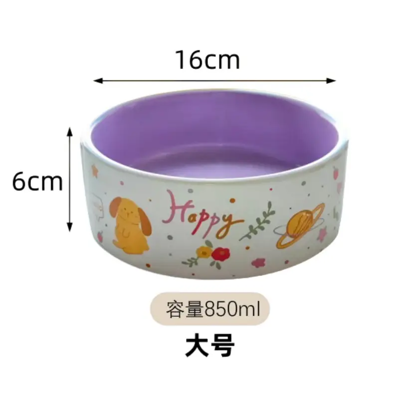 Pet Supplies Ceramic Bowl Unicorn Cat Bowl Water and Food Feeder Easy to Clean Anti-Spill Wholesale Dog Bowl in Stock - Image 7