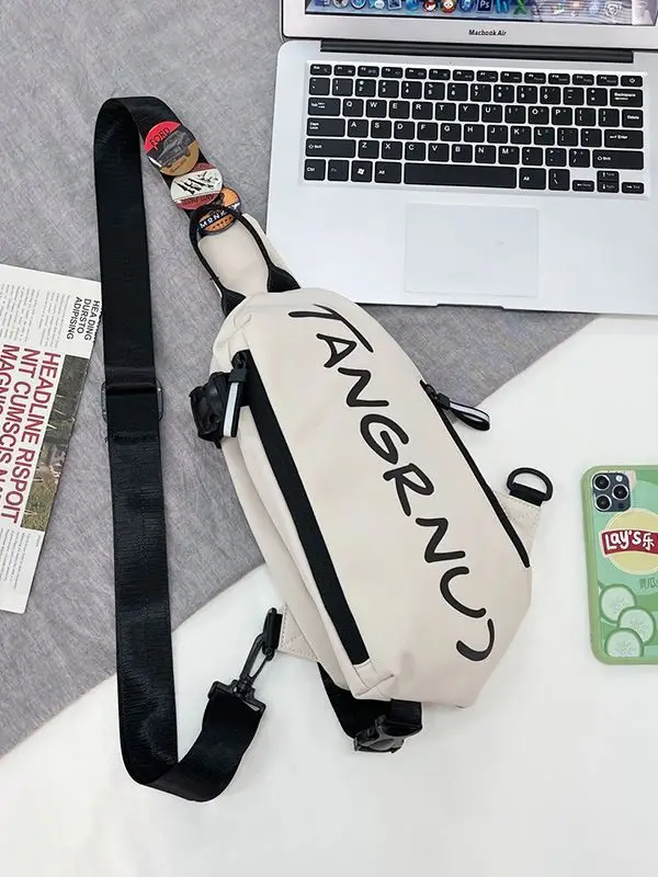 Men's Japanese Style Crossbody Bag Black Casual Sports Bag - Image 7