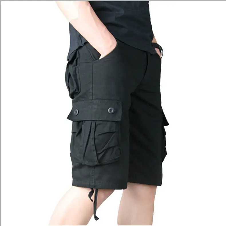 Summer Men's Grey Cargo Shorts Large Casual Shorts - Image 4
